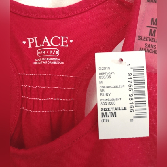 3/$10 Girls children's place sleeveless top Love Canada - Picture 2 of 3